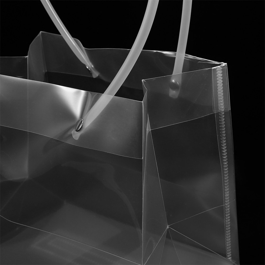 Florist Supply Shop - 16 Stück Transparente Blumenstrauß-Geschenktüten mit Doppelgriffen,