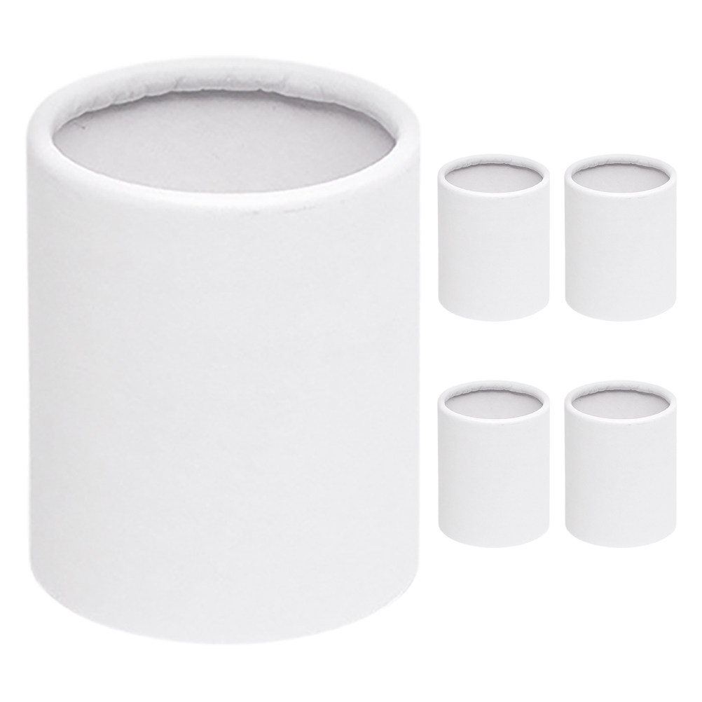 Bouquet Holder Foam - 5 Stück runde Blumenboxen, Mini-Kartoneimer, Papierstraußhalter,