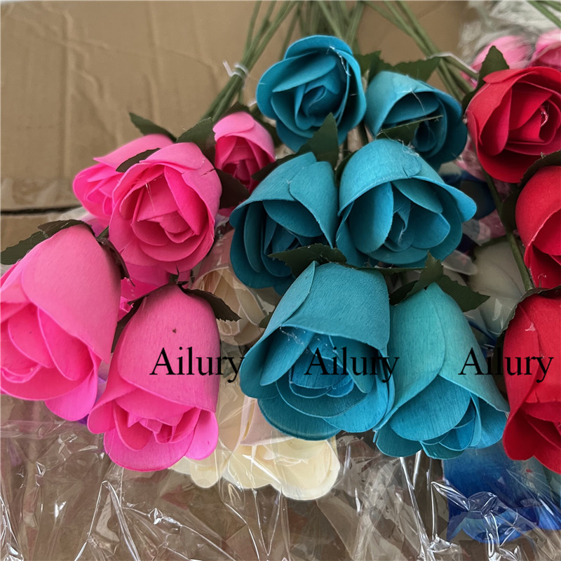 Florist Supply Shop - 96pcs 3,5 cm künstliche Blume Holz