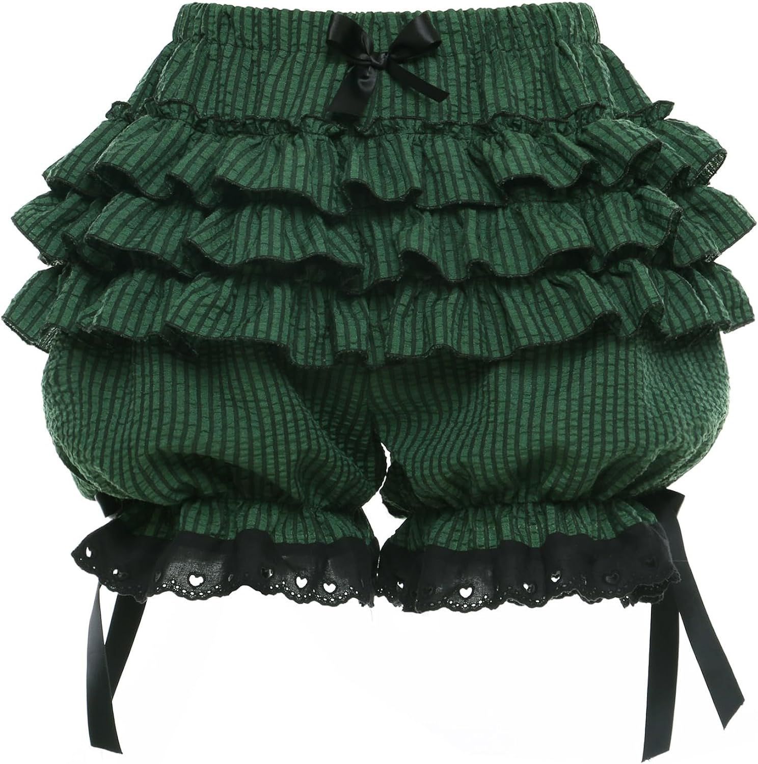 Supply Florist - Lolita-Hose, süße Träger, Schleife, geknotete Spitze,