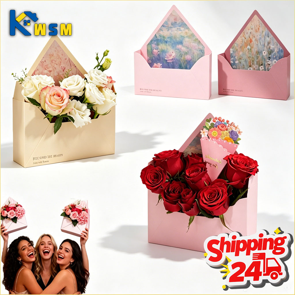 Florist Supply Shop - 5-20 Stück Valentinstag-Umschlag-Blumenbox für Blumenstrauß-Verpackung, Blumenschaum,