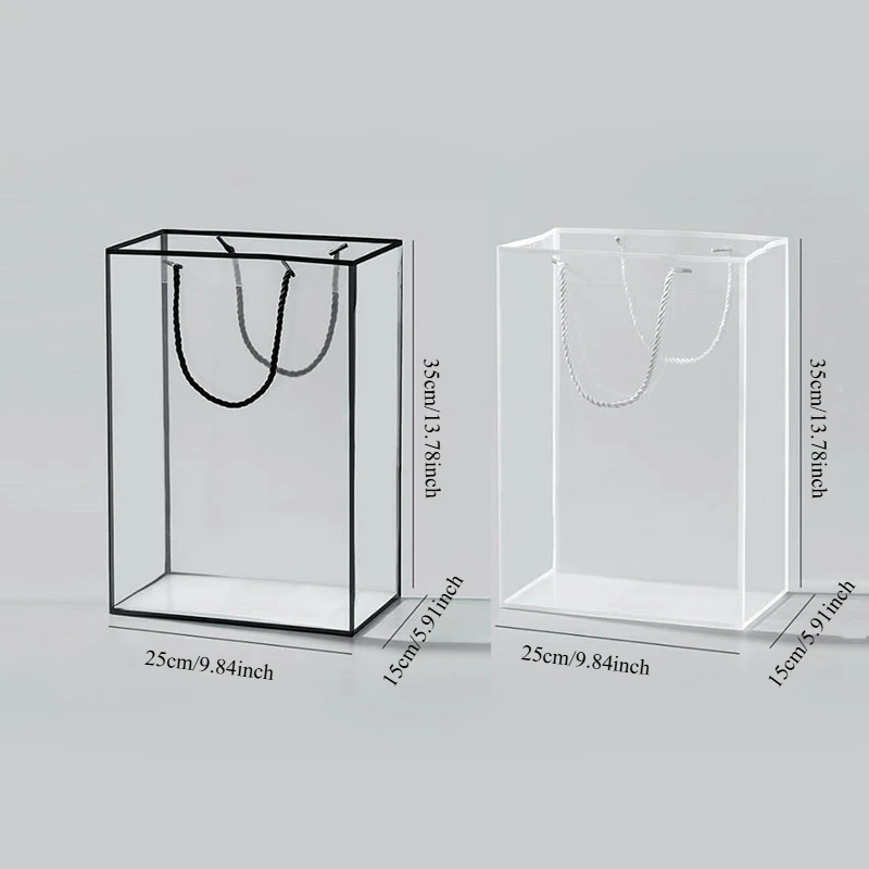 Florist Supply House - yes1/3/10PCS Transparente Plastiktüte, Blumen-Floristenbedarf, Geschenktüte, Valentinstag,