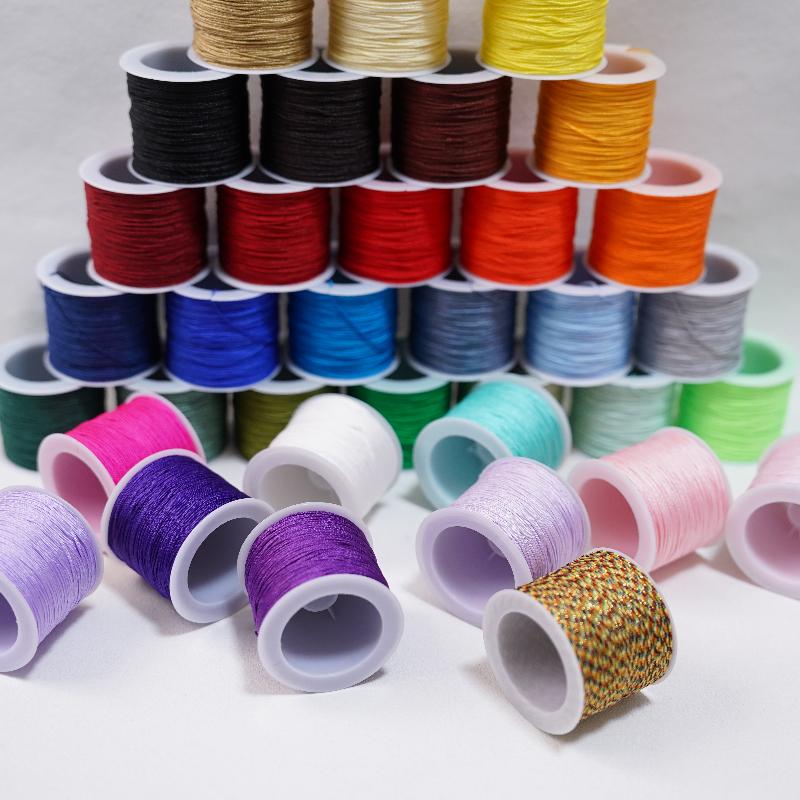 Ribbon Wired Satin - Neue 50M 0,8mm Handwerk Nylonschnur Für