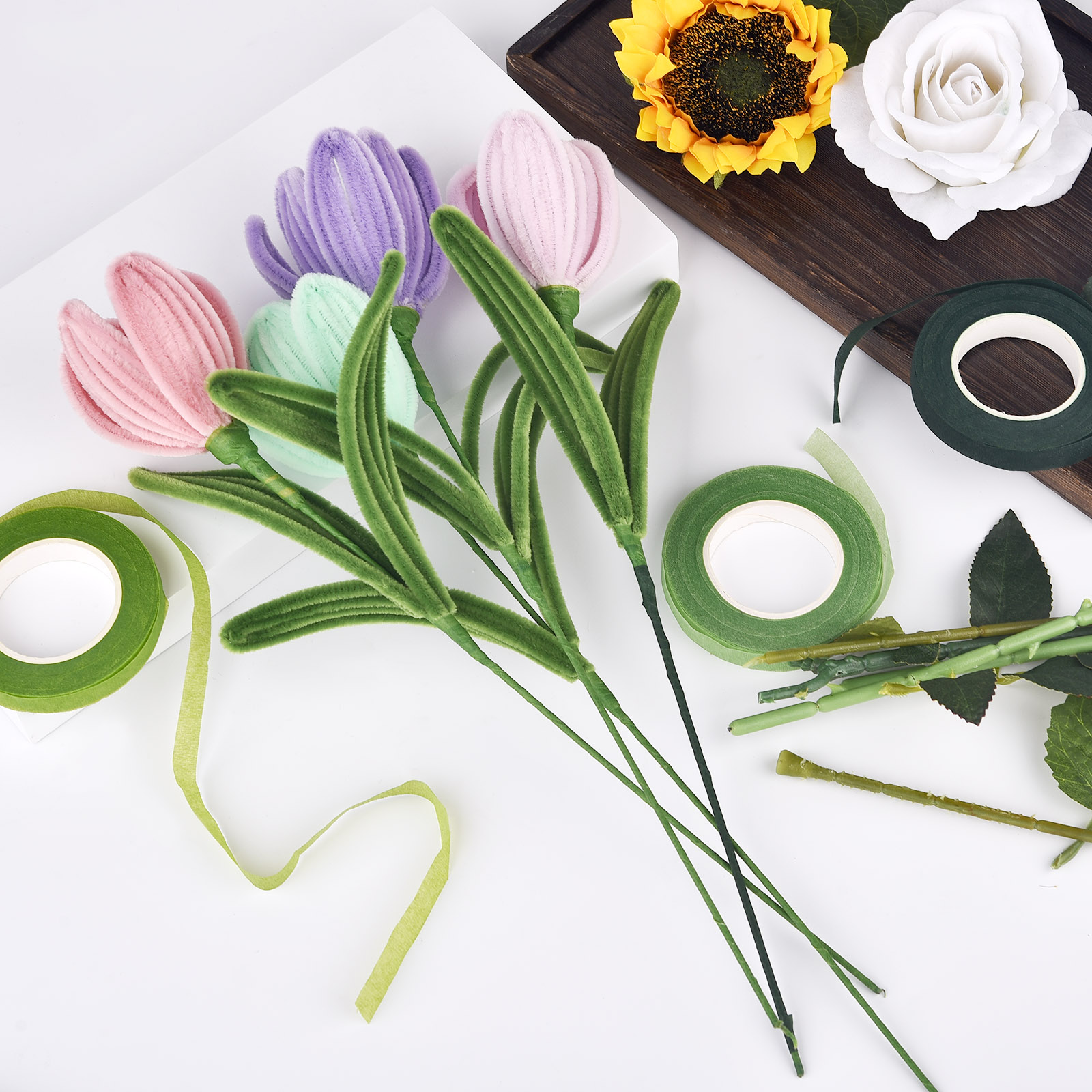 30 Yards Blumenstielband Corsa – Floral Tape Green Bewertung und Preis