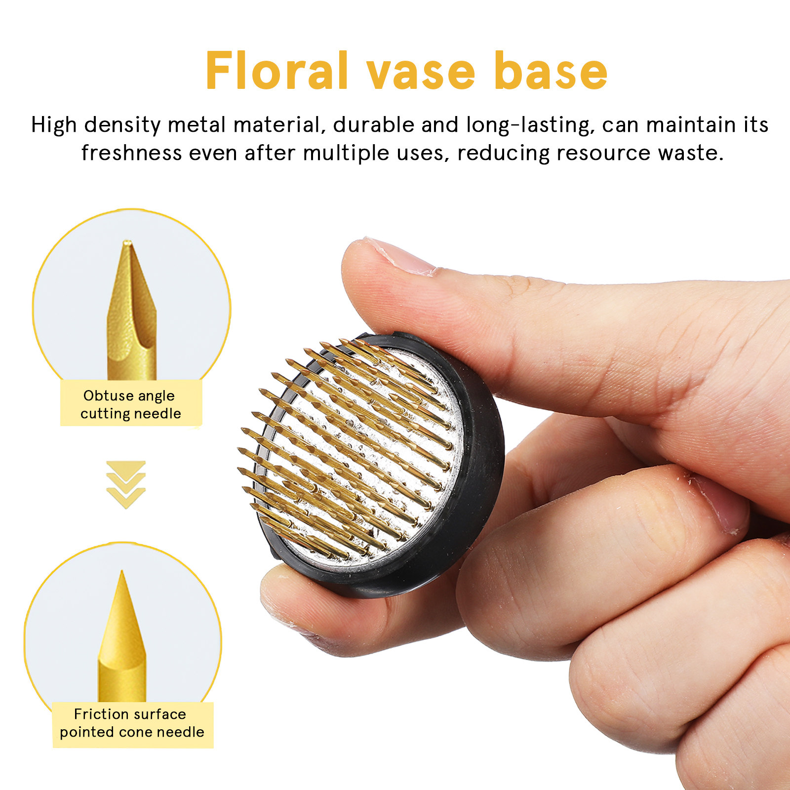 3 Stück Blumenstielhalter mit  – Flower Frog Pin Bewertung und Preis