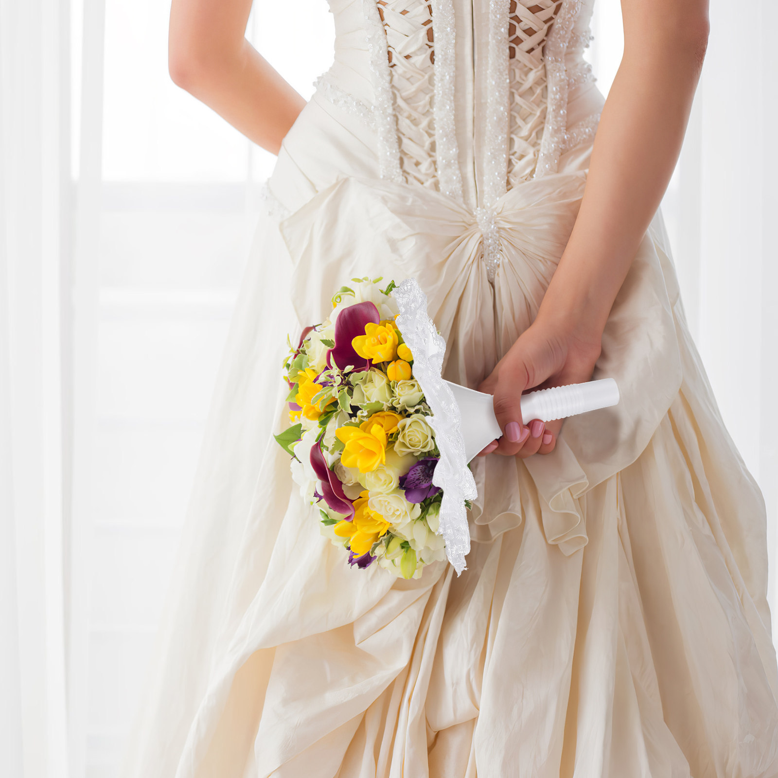 1 Set Hochzeits-Brautstraußhal – Bouquet Holder Foam Bewertung und Preis
