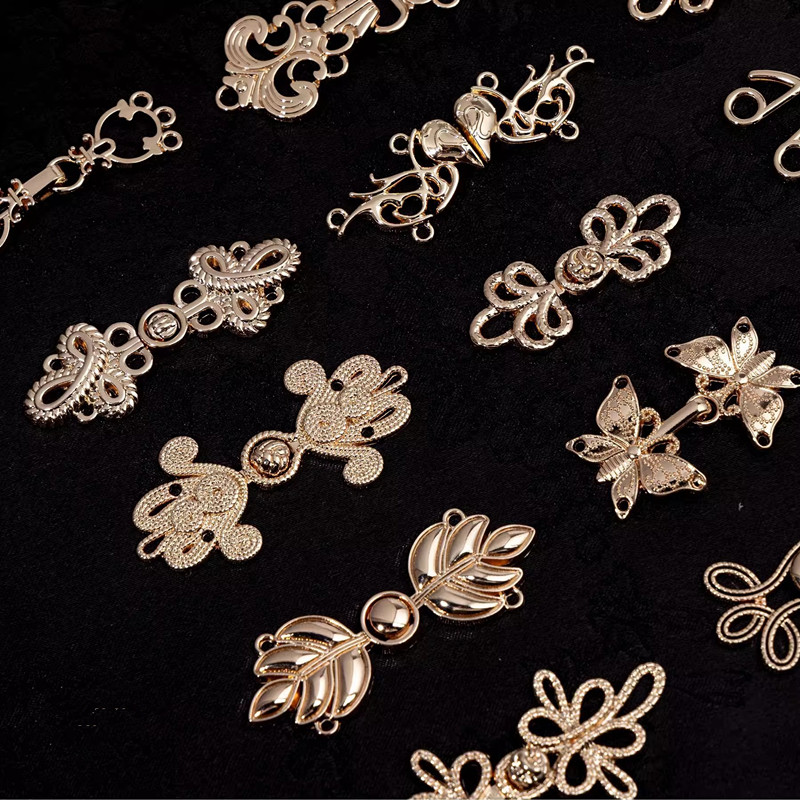 5 stücke Retro Metall Knopf Pu – Flower Frog Pin Bewertung und Preis