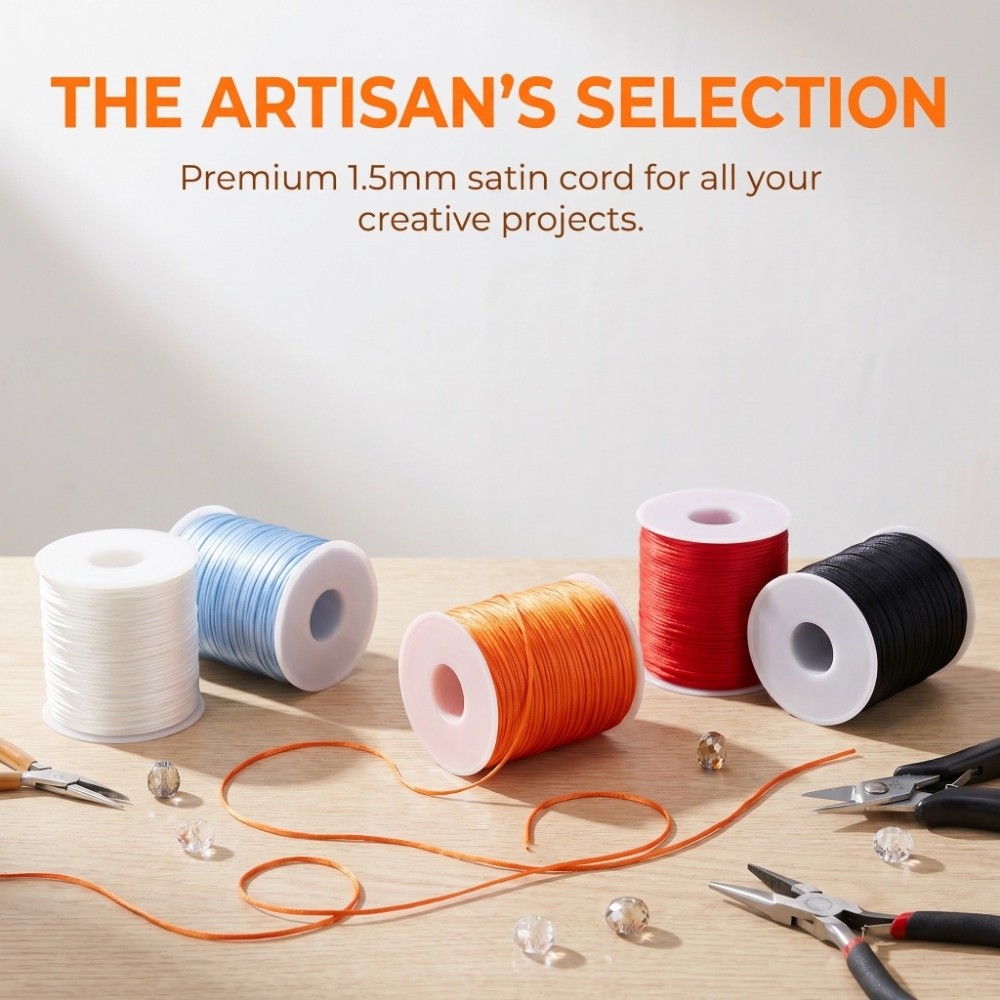 100m Geflochtene Satinkordel 1 – Ribbon Wired Satin Bewertung und Preis