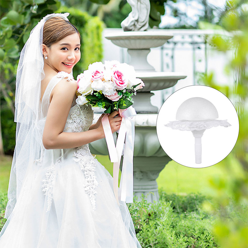 1 Set Halbkugel-Schaumstoff-Bl – Bouquet Holder Foam Bewertung und Preis